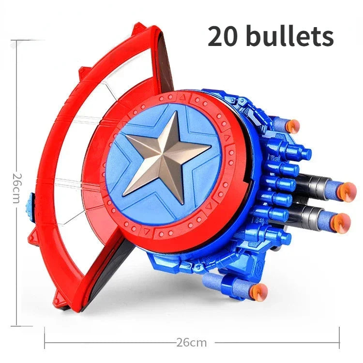 Captain America Schild Masker Zachte Darts Kogels